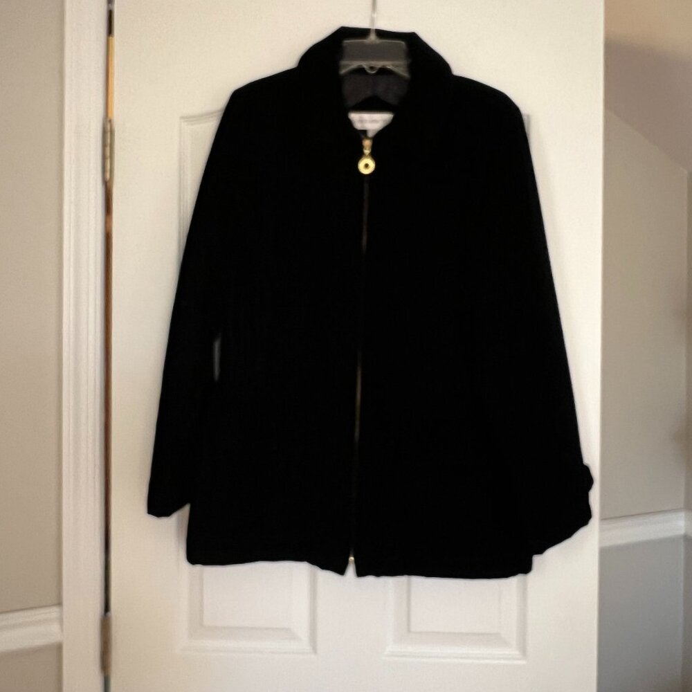 Jones New York Velvet Jacket with Quilted Lining
